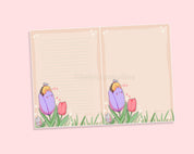 Bumble Bee Digital Letter Set | Cute Printable Stationery Paper | Kawaii Letter Writing Paper Katnipp character product