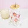 Bumblebutt & Sakura Flowers 16 oz Frosted Kawaii Tumbler | Cute Drinkware with Bamboo Lid | BBT001 - Katnipp Studios