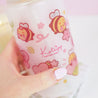 Bumblebutt & Sakura Flowers 16 oz Frosted Kawaii Tumbler | Cute Drinkware with Bamboo Lid | BBT001 - Katnipp Studios