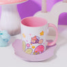 White Glossy Durham mug featuring Bumblebutt the bumble bee in a magical plant scene 8