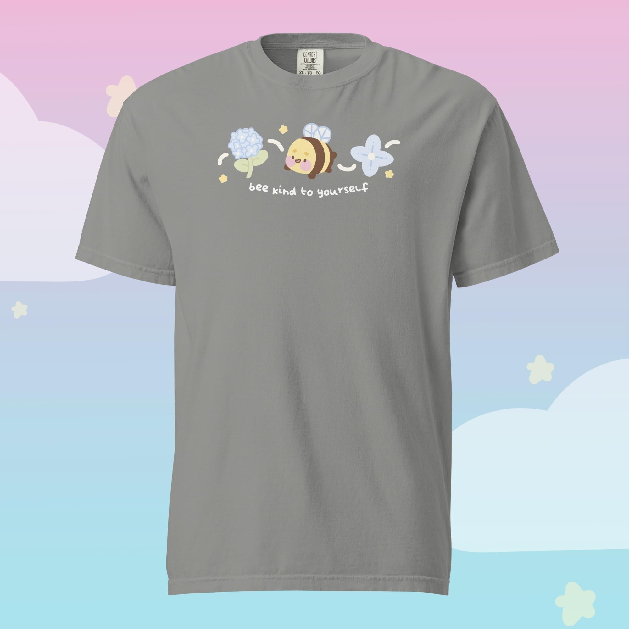 Bumblebutt Bee Kind to Yourself Kawaii T-Shirt | Cute Bee Character Positive Affirmation Tee Katnipp character product