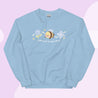 Bumblebutt "Bee Kind to Yourself" T-Shirt & Sweater Bundle | Kawaii Self-Love Apparel with Blue Hydrangea Design - Katnipp Studios