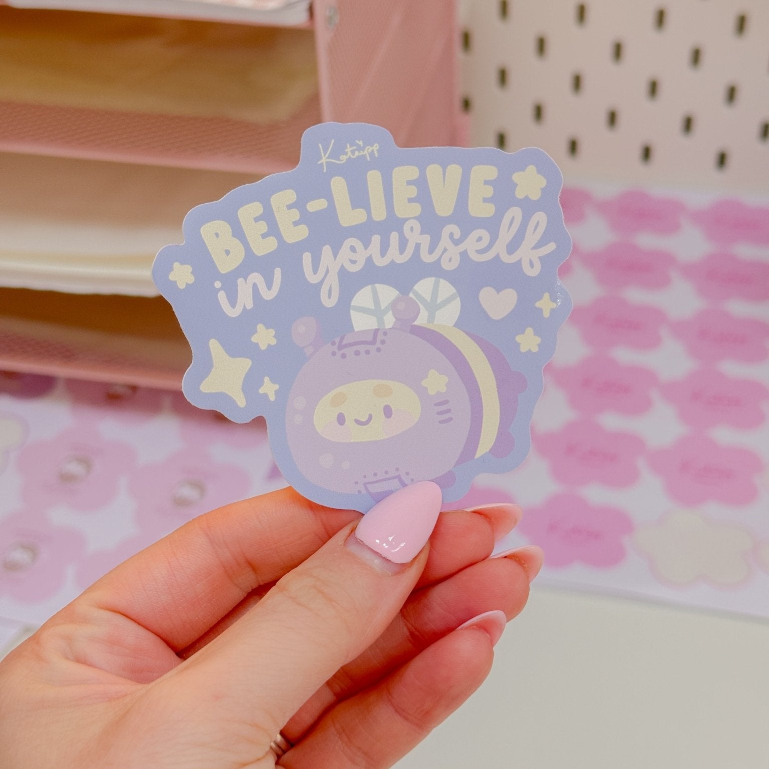 Bumblebutt Bee - Lieve Sticker | Pocket Planets Kawaii Space Vinyl Katnipp character product