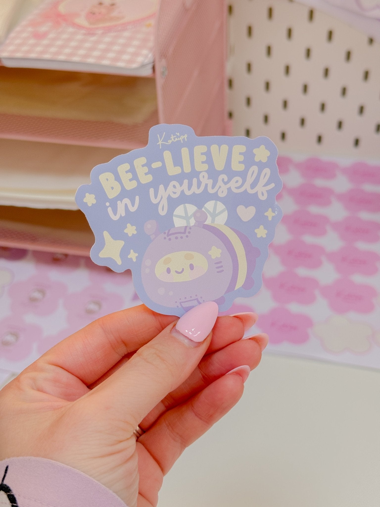 Bumblebutt Bee - Lieve Sticker | Pocket Planets Kawaii Space Vinyl Katnipp character product