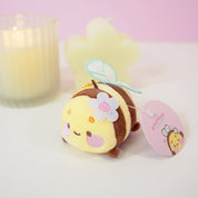 Bumblebutt Bee Plush Keychain | Kawaii Bee Bag Charm with Sakura Flower Katnipp character product