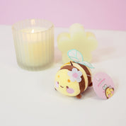 Bumblebutt Bee Plush Keychain | Kawaii Bee Bag Charm with Sakura Flower Katnipp character product