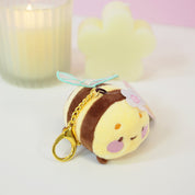 Bumblebutt Bee Plush Keychain | Kawaii Bee Bag Charm with Sakura Flower Katnipp character product