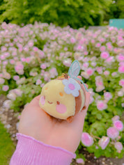 Bumblebutt Bee Plush Keychain | Kawaii Bee Bag Charm with Sakura Flower Katnipp character product