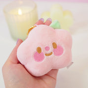 Bumblebutt Bee & Sakura Flower Plush Keychain Bundle | Kawaii Bag Charms Katnipp character product
