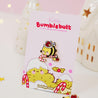 Official Bumblebutt Christmas Candy Cane Academy Enamel Pin - Festive holiday-themed enamel pin featuring Bumblebutt the bee holding a candy cane. 5