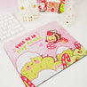 Image of Bumblebutt Candy Cane Kawaii Mouse Pad with festive design. 5
