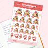 Adorable Bumblebutt Candy Cane Sticker Sheet & Envelope Seals 3