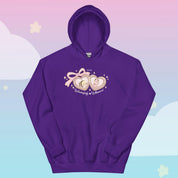 Bumblebutt & Cinnamon Coquette Hoodie | Cute Kawaii Pink Bow Hoodie Katnipp character product
