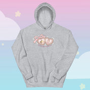 Bumblebutt & Cinnamon Coquette Hoodie | Cute Kawaii Pink Bow Hoodie Katnipp character product