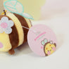 Bumblebutt Keychain Plushie | Cute Fuzzy Bumblebee with Sakura Flower | Kawaii Accessory - Katnipp Studios