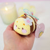 Bumblebutt Keychain Plushie | Cute Fuzzy Bumblebee with Sakura Flower | Kawaii Accessory - Katnipp Studios