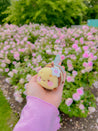 Bumblebutt Keychain Plushie | Cute Fuzzy Bumblebee with Sakura Flower | Kawaii Accessory - Katnipp Studios