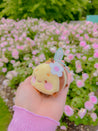 Bumblebutt Keychain Plushie | Cute Fuzzy Bumblebee with Sakura Flower | Kawaii Accessory - Katnipp Studios