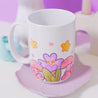 Bumblebutt Magical Plant Scene Ceramic Mug | Cute Kawaii Bumblebee Coffee Cup for Tea & Hot Drinks - Katnipp Studios