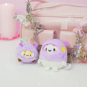 Bumblebutt & Marshie Space Plush Keychain Bundle | Kawaii Bee & Astronaut Bag Charm Set Katnipp character product