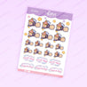 Bumblebutt Pastel Witch Kawaii Planner Sticker Sheet – Cute Halloween Stickers | PW 007 - Katnipp Studios