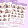 Bumblebutt Pastel Witch Kawaii Planner Sticker Sheet – Cute Halloween Stickers | PW 007 - Katnipp Studios