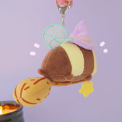 Bumblebutt Pastel Witch Plush Keychain | Kawaii Bee Witch Bag Charm Katnipp character product