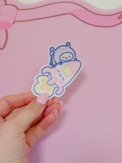 Bumblebutt & Rocketto Die Cut Sticker | Cute Kawaii Space Character Katnipp character product