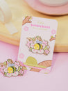 Bumblebutt Sakura Branch Enamel Pin | Adorable & Cute Kawaii Design - Katnipp Studios