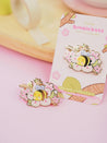 Bumblebutt Sakura Branch Enamel Pin | Adorable & Cute Kawaii Design - Katnipp Studios