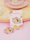 Bumblebutt Sakura Branch Enamel Pin | Adorable & Cute Kawaii Design - Katnipp Studios