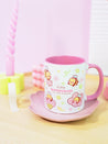 Bumblebutt Sakura Ceramic Mug | Kawaii Katnipp Bumblebee Drinkware - Katnipp Studios