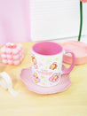 Bumblebutt Sakura Ceramic Mug | Kawaii Katnipp Bumblebee Drinkware - Katnipp Studios