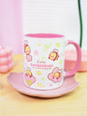 Bumblebutt Sakura Ceramic Mug | Kawaii Katnipp Bumblebee Drinkware - Katnipp Studios