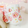 Adorable Bumblebutt Cherry Blossom Mug - Hand-printed white ceramic mug featuring a cute Bumblebutt design surrounded by cherry blossoms. 4
