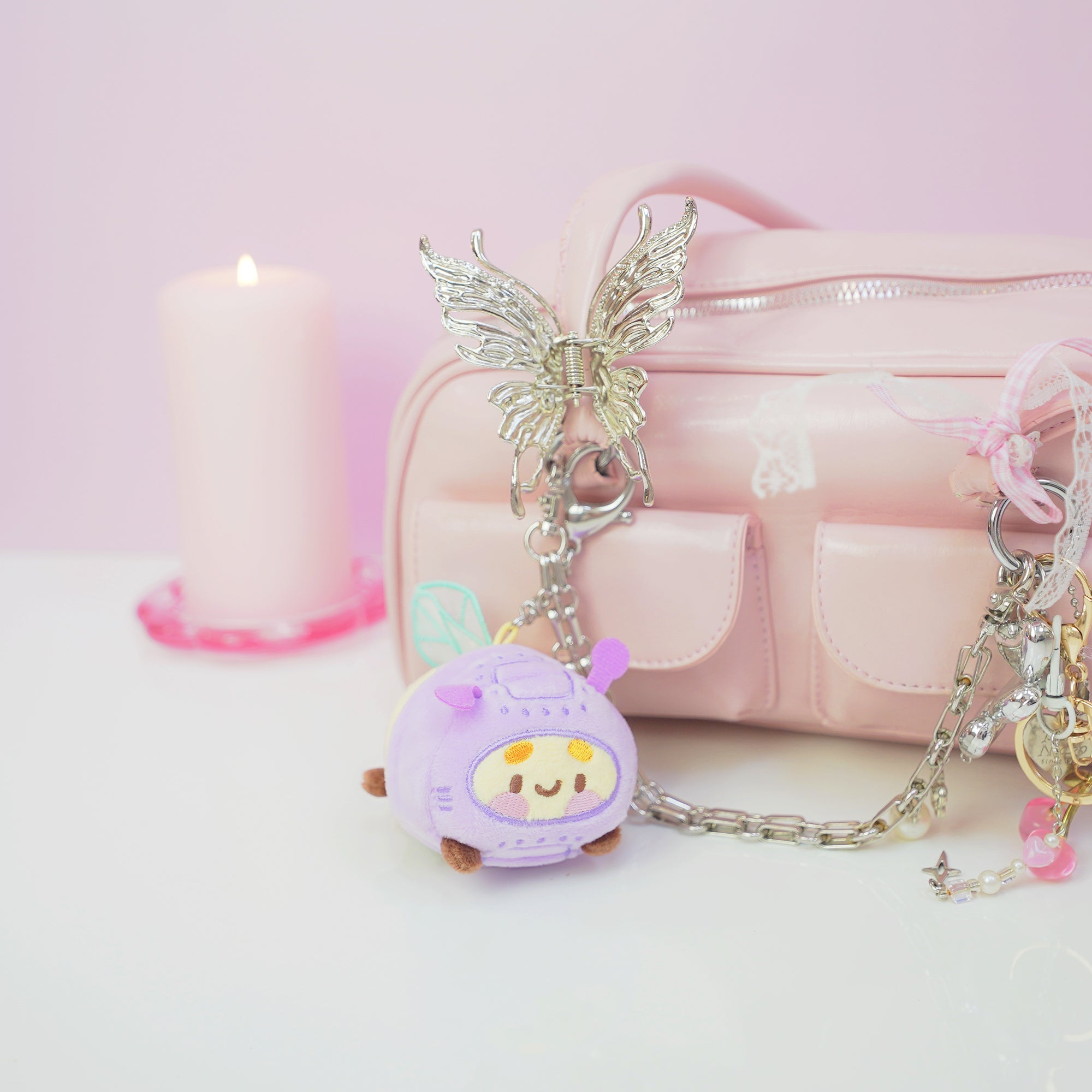 Bumblebutt Space Bee Plush Keychain | Cute Kawaii Bee Bag Charm Katnipp character product