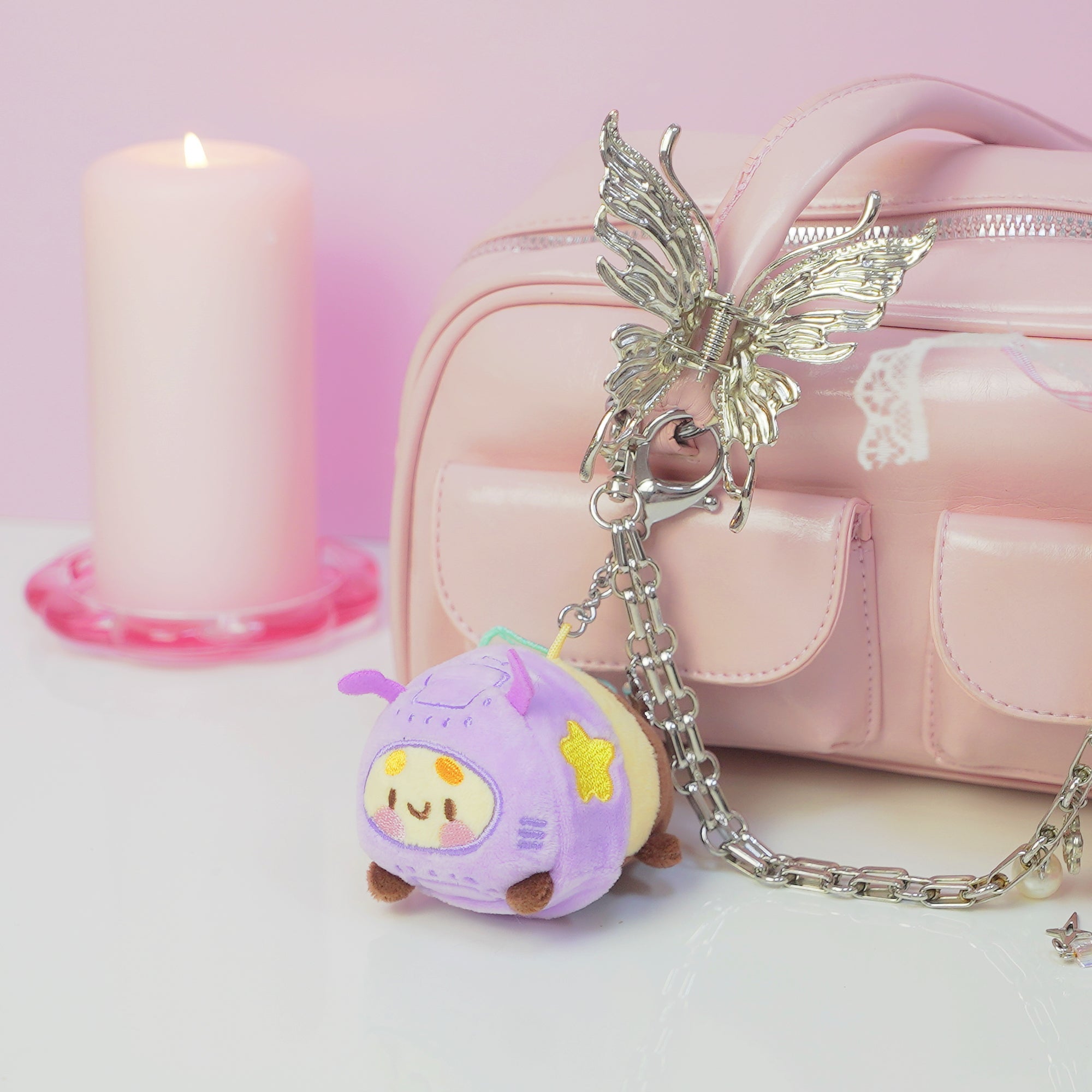 Bumblebutt Space Bee Plush Keychain | Cute Kawaii Bee Bag Charm Katnipp character product