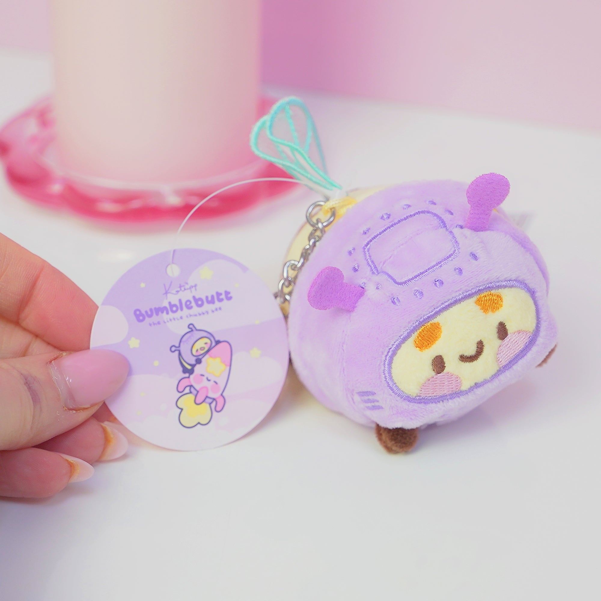 Bumblebutt Space Bee Plush Keychain | Cute Kawaii Bee Bag Charm Katnipp character product