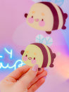 Bumblebutt the Adorable Bumblebee | Kawaii Die Cut Vinyl Sticker - Katnipp Studios