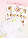 Bumblebutt the Adorable Bumblebee Sakura Spring Planner Sticker Sheet | BBS 002 - Katnipp Studios