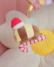 Candy Cane Academy Bumblebutt Plush Keychain | Kawaii Christmas Collectable Katnipp character product