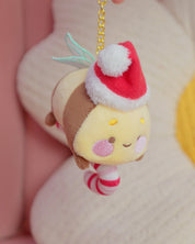 Candy Cane Academy Bumblebutt Plush Keychain | Kawaii Christmas Collectable Katnipp character product