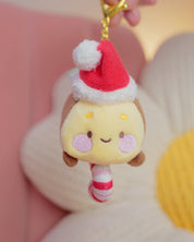 Candy Cane Academy Bumblebutt Plush Keychain | Kawaii Christmas Collectable Katnipp character product