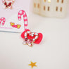 Candy Cane Heart Enamel Pin | Cute Christmas Enamel Pin | Festive Holiday Accessory - Katnipp Studios