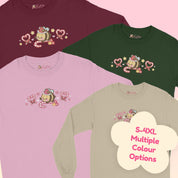 Candy Cane Lane Christmas Long Sleeve Shirt | Bumble Bee Kawaii Holiday Apparel | Festive Winter Clothing Katnipp character product