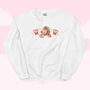 Candy Cane Lane Christmas Sweater | Bumble Bee Kawaii Holiday Apparel | Festive Winter Clothing Katnipp character product