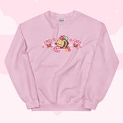 Candy Cane Lane Christmas Sweater | Bumble Bee Kawaii Holiday Apparel | Festive Winter Clothing Katnipp character product
