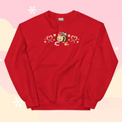 Candy Cane Lane Christmas Sweater | Bumble Bee Kawaii Holiday Apparel | Festive Winter Clothing Katnipp character product