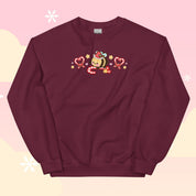 Candy Cane Lane Christmas Sweater | Bumble Bee Kawaii Holiday Apparel | Festive Winter Clothing Katnipp character product