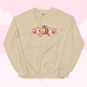 Candy Cane Lane Christmas Sweater | Bumble Bee Kawaii Holiday Apparel | Festive Winter Clothing Katnipp character product
